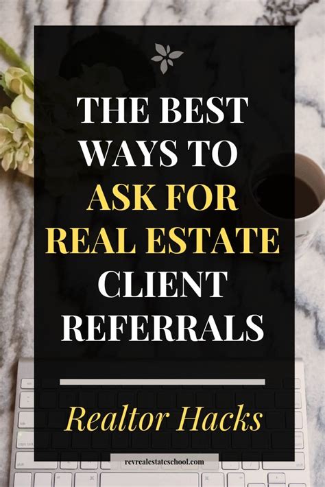 ways    real estate client referrals scripts