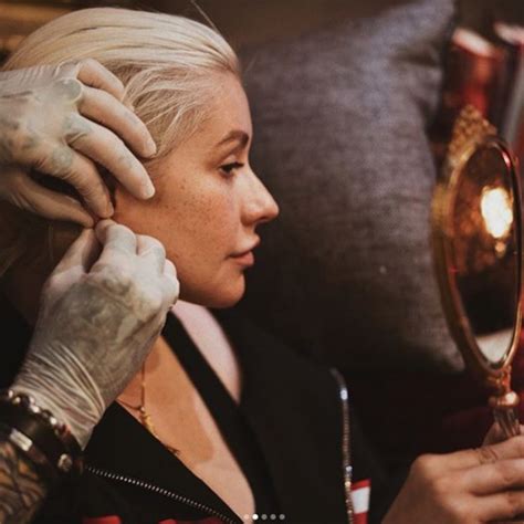 Christina Aguilera Gets Ear Pierced Ok Magazine