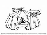 Circus Tent Coloring Pages Sketch Carnival Color Paintingvalley Choose Board Tents sketch template