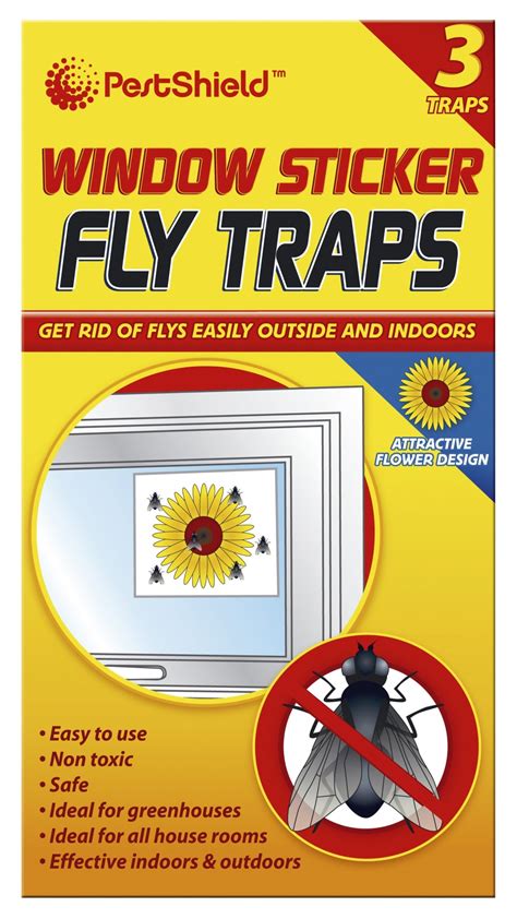 fly traps window sticker pk jmart warehouse