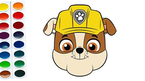 draw rubble  paw patrol paw patrol characters youtube
