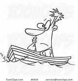 Boat Guy Drifting Drawing Cartoon Line Ron Leishman Protected Law Copyright May sketch template