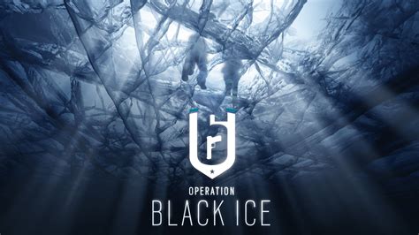 logo  operation black ice  shown  front   image  snow covered trees