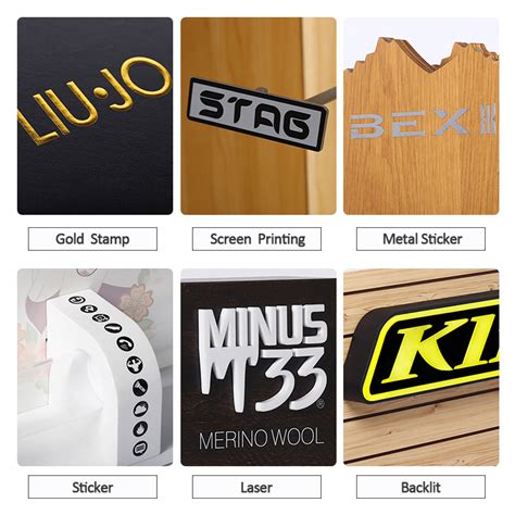 custom logo sign styles  increase brand merchandising