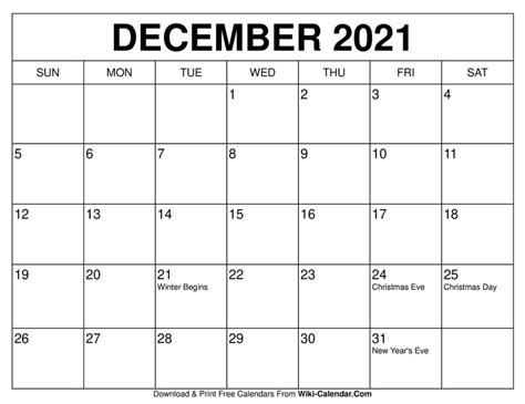 printable december  calendars wiki calendar