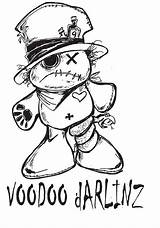 Voodoo Vodoo Creepy Matita Facili Odwiedź Designlooter Kihlstrom Nectar Tatuaggi sketch template