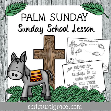 palm sunday easter sunday school lesson