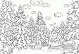 Coloring Christmas Pages Hard Intricate Print sketch template