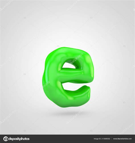 green plasticine letter  lowercase isolated  white background depositphotos