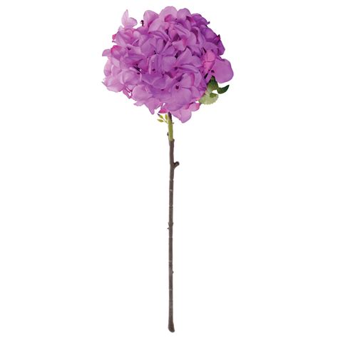 purple single stem hydrangea silk flower 28 royal imports