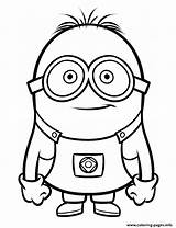 Coloring Despicable Pages Minion Printable Print sketch template