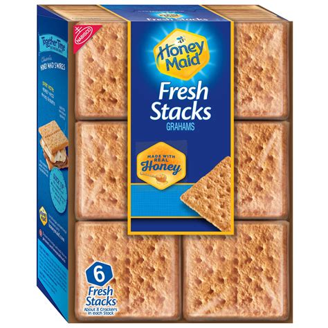honey maid fresh stacks graham crackers  box   stacks walmart
