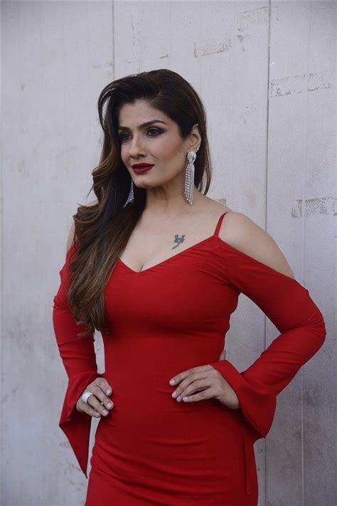 hot raveena tandon in red celebrities in 2019 bollywood actress bollywood actresses
