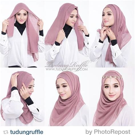 tutorial hijab yang praktis dan modern baju bagus