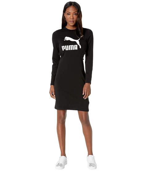 lyst puma classics logo tight dress ponderosa pine womens clothing  black