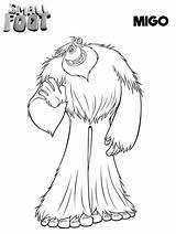 Printable Coloring Pages Smallfoot Migo Outline Adults Kids sketch template