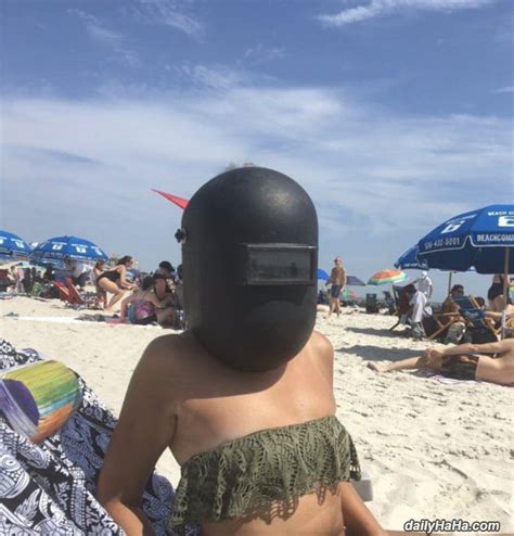 some beach eye protection