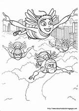 Bee Movie Coloring Pages Printable Getcolorings Movie01 Educationalcoloringpages sketch template
