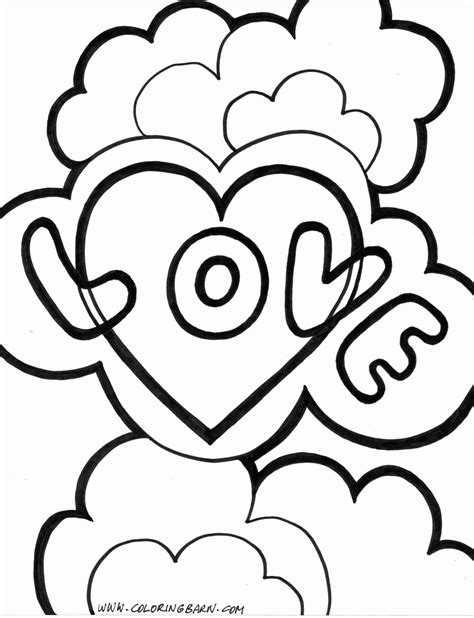 love coloring pages    print