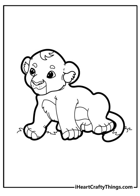 printable lion coloring pages updated