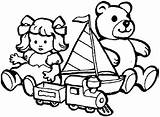Toys Coloring Pages Kids Little Print Color Getcolorings Getdrawings Button Through Place sketch template