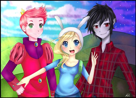 Fionna Prince Gumball And Marshall Lee By Happysmilegear