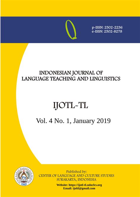 archives ijoltl tl indonesian journal  language teaching