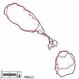 Saint Kitts Nevis Maps Map Parishes Boundaries Names Roads sketch template