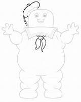 Marshmallow Man Ghostbusters Stay Puft Drawing Draw Cartoon Coloring Hat Puff Cartoons Online Movie Getdrawings Drawings Pages Party Slimer Ribbon sketch template