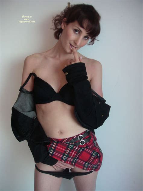 red plaid mini skirt april 2009 voyeur web hall of fame