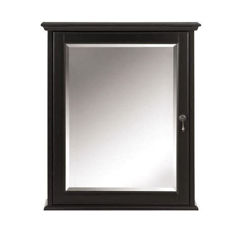 home decorators collection newport        framed bathroom medicine cabinet  black