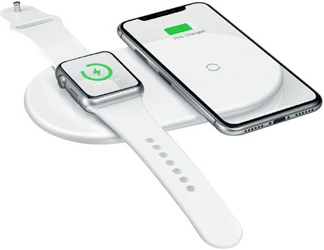 baseus    draadloze oplader voor iphone en apple  wit gsmpuntnl