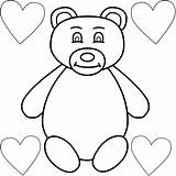 Bear Coloring Teddy Pages Heart Mother Color Printable Print Hearts Animals Cute Bears Valentine Mothers Valentines Bigactivities Happy Four Filminspector sketch template