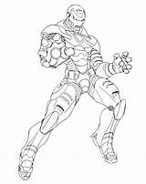 Muscle Coloring Pages Man Printable Getcolorings Ironman sketch template