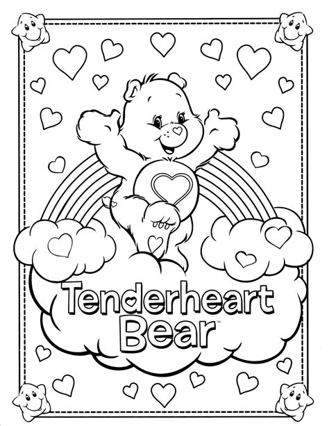 tender heart bear bear coloring pages teddy bear coloring pages