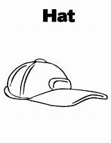 Sunhat Template Coloring sketch template