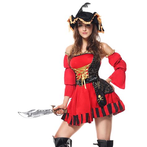 sexy women s spanish pirate cosplay set adult pirate role play costume