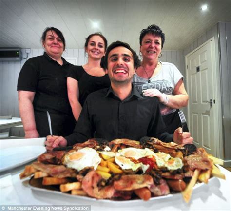 Cafe Challenges Customers To Eat 6 000 Calorie Breakfast Daily Mail