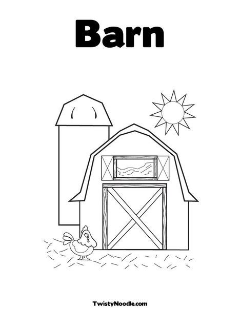 barn door coloring page coloring pages