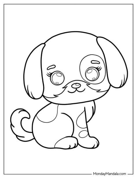 coloring puppy pages