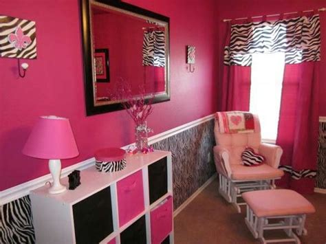 pin  traci craig  power  pink pink zebra rooms zebra room