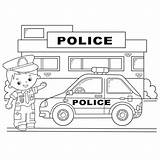 Policeman Politie Outline Profession Vehicle Politieauto Mewarnai Toddlers Printen St3 Polisi 2480 Sirene Dxf Shutterstock sketch template