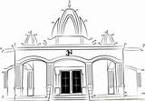 Temple Hindu Drawing Clipart Architecture Sketch Indian Dots Connect Buddhist Kids Drawings Church Sketches Mandir Dot Temples Clip Draw Lotus sketch template
