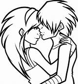 Emo Anime Coloring Pages Couple Drawings Drawing Draw Cute Amor Clipart Chibi Color Dibujos Lapiz Ausmalbilder Easy People Dibujar Para sketch template