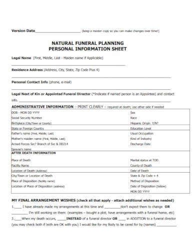 11 funeral planner templates in pdf word psd