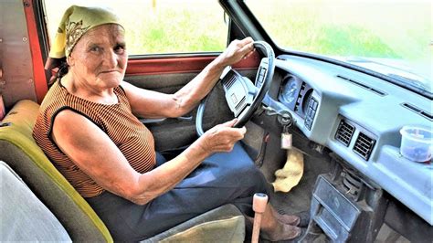 grandma drives  car youtube