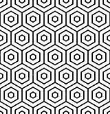 Hexagons Patronen Hexagon Patroon Geometrisch Honeycomb Ontwerp sketch template