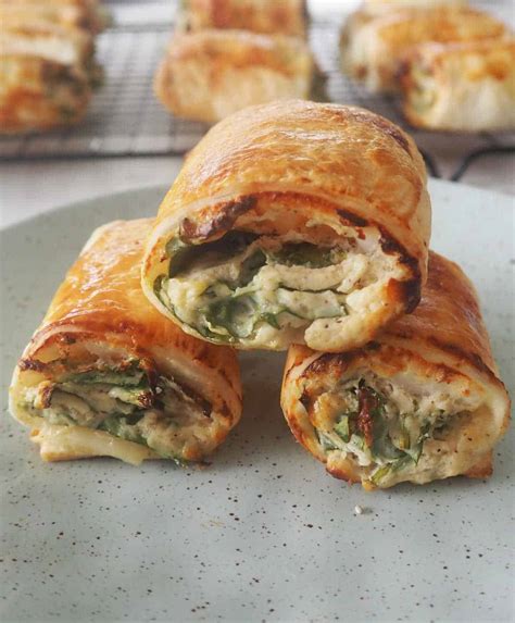 spinach  ricotta rolls create bake