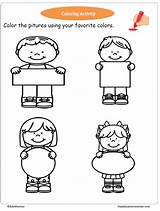 Worksheets Coloring Writing Tracing Reading Color Kindergarten Kids Activities sketch template