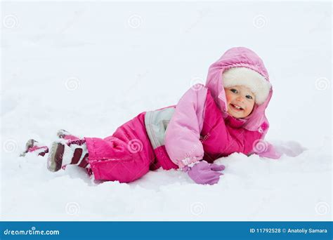 baby  snow stock photo image  season  adorable